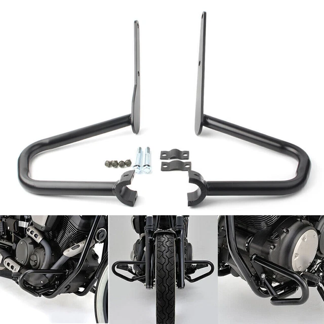 Barre antiurto protezione motore autostrada adatte a Yamaha Bolt XVS950 V Star 950 2014-17 nero