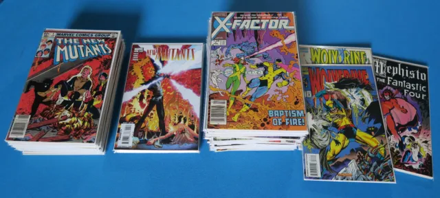 Lot of 105 Comics (X-Men) The New Mutants / X-Factor  (Rob Liefeld) Mid-Grade