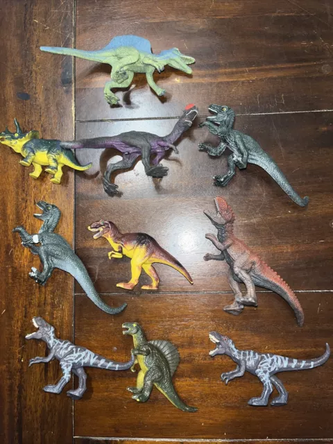 Dinosaurier Figuren Dino 10 Stück.  ca. 10 Bis 15cm    S1