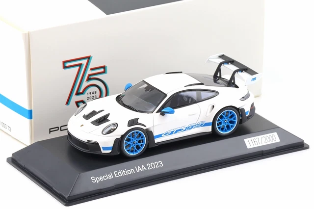 Porsche 911 GT3 RS (991) édition Limitée Blanche - Minichamps 1:43 - Modèle Réduit De Collection