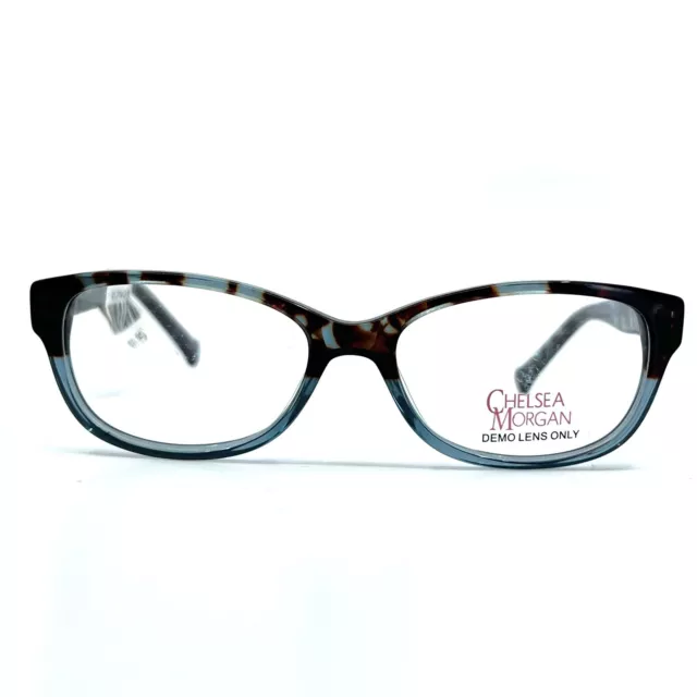 Chelsea Morgan CMM 5000 Blue Tortoise Cat Eye Kids Eyeglasses 47[]15 130 mm