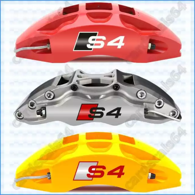 Audi S4 X 6pcs Brake Caliper Decal Sticker Emblem Logo Vinyl Brand High-Temp L