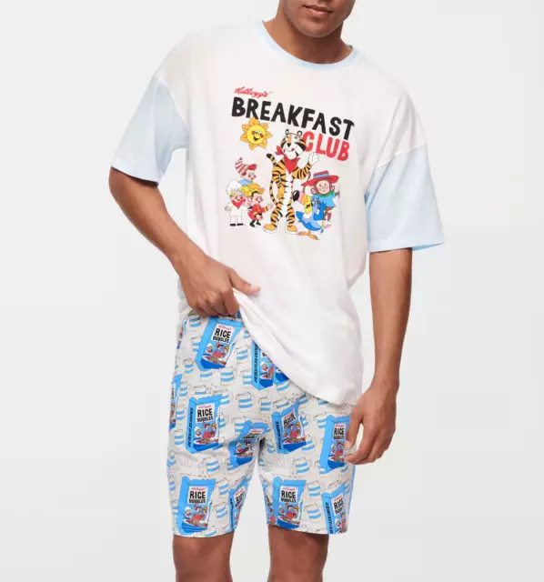 New Peter Alexander Kelloggs Top + Rice Bubbles Sweat Shorts Pj Set Xl Erp$139.9 2