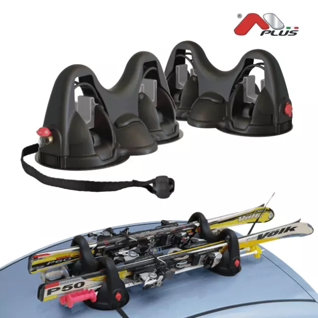 PORTE-SKIS MAGNETIQUE 2 Paires de Ski + 2 Paires de Batons - MENABO HIMALAYA