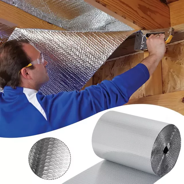 10M 25M 40M 50M Double Bubble Foil Insulation 6㎡-60㎡ Aluminium Warm Barrier Shed