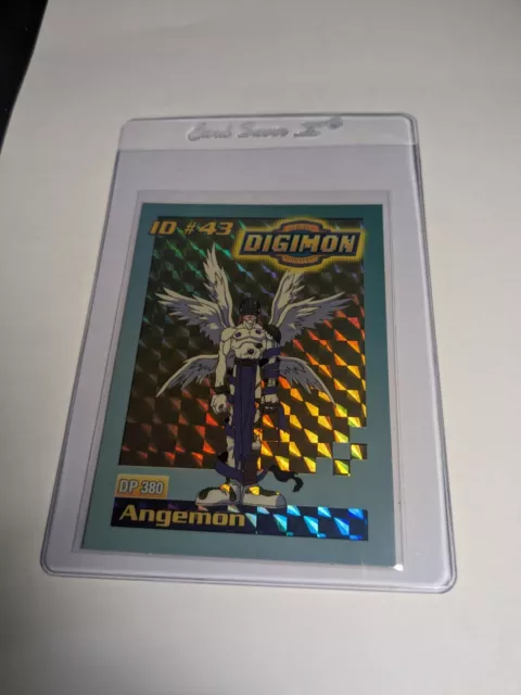 Bandai 1999 Digimon Trading Card ID #43 Angemon Toy Exclusive Holo Damage*