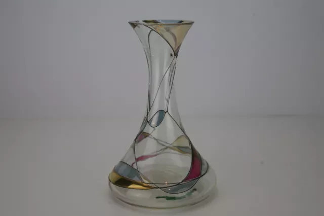 Vintage Beautiful Ruby Mosaic Spring Flower Vase, Wonderfully Crafted, A++++