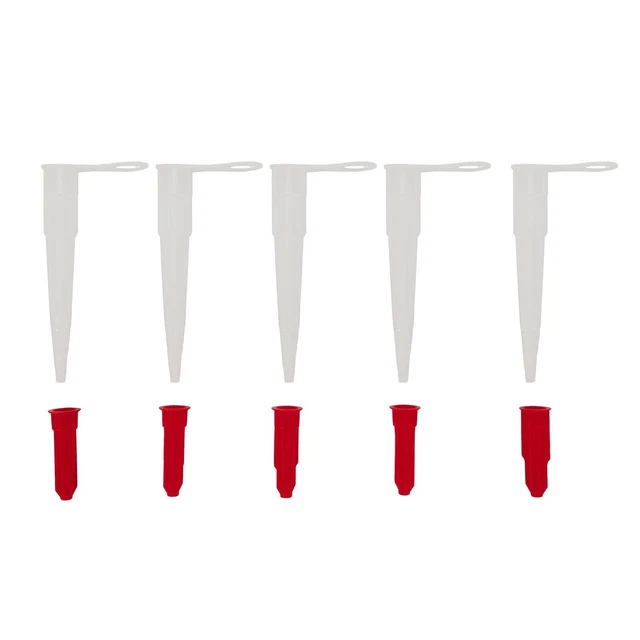 Lot De 5 Buses En Silicone De Rechange Pour Cartouches De Calfeutrage – Avec Capuchons