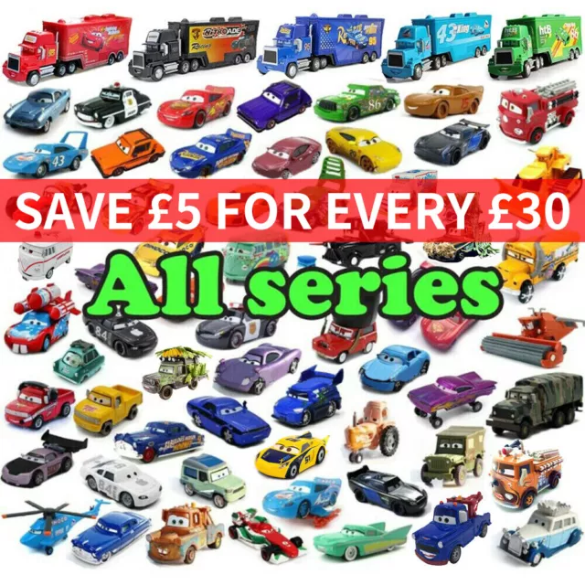 DISNEY PIXAR CARS Lot Diecast Model Car 155 McQueen Mater Cruz