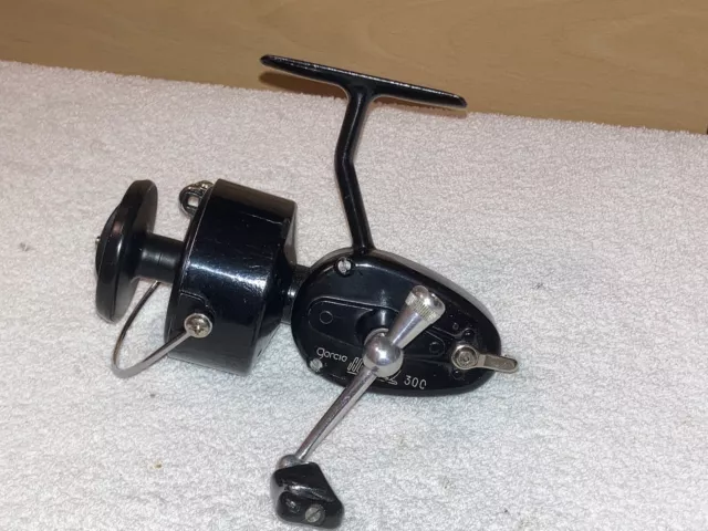 VINTAGE FISHING REEL Early Mitchell 300 With Case Spinning Carp