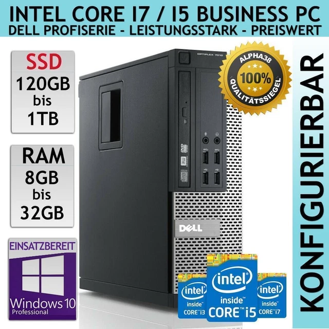Dell OptiPlex 7050 Micro Computadora De Escritorio, Intel Quad Core I5 6600t 2 7ghz Hasta 3 5ghz 16gb Ddr4 256gb Ssd Teclado Mouse Wifi