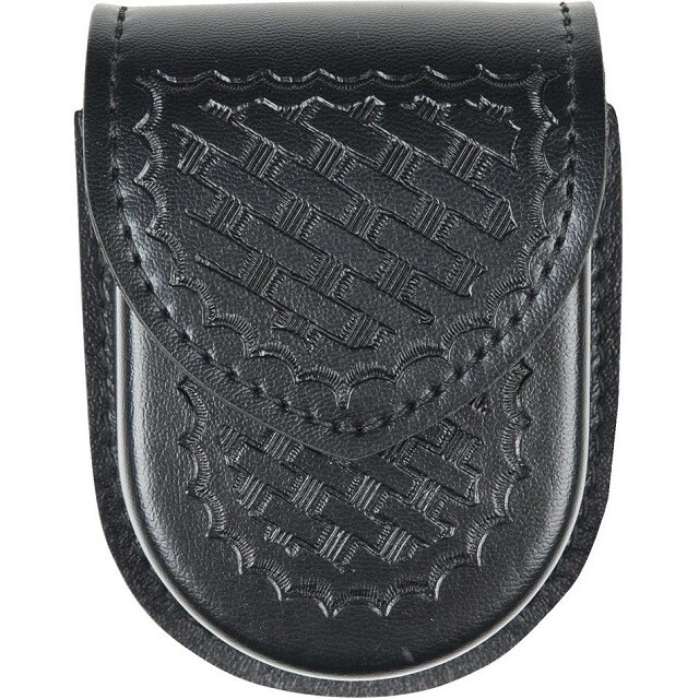 Safariland 290-4HS Top Flap Double Handcuff Pouch Basket Weave Hidden Snap