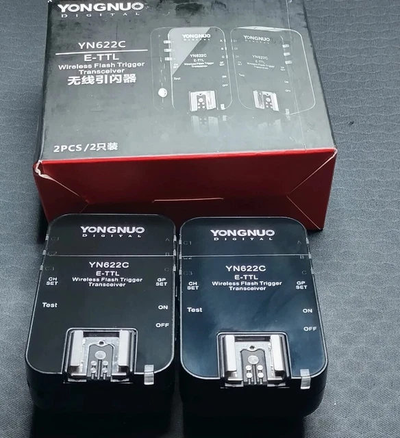 2X Yongnuo Yn622C Transceiver Flash Light Trigger For Canon Photo Dslr Camera