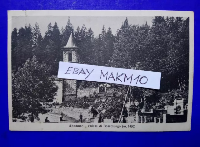 🔵 Cartolina Abetone Chiesa Di Boscolungo 1922 Bella 🤣