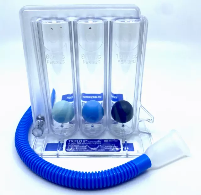 NEW Hudson TRIFLO II Incentive Deep Breathing Exerciser, 1ea