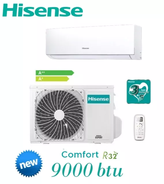 Condizionatore/Climatizzatore INVERTER 9000BTU Hisense New Comfort - DJ25VE00G