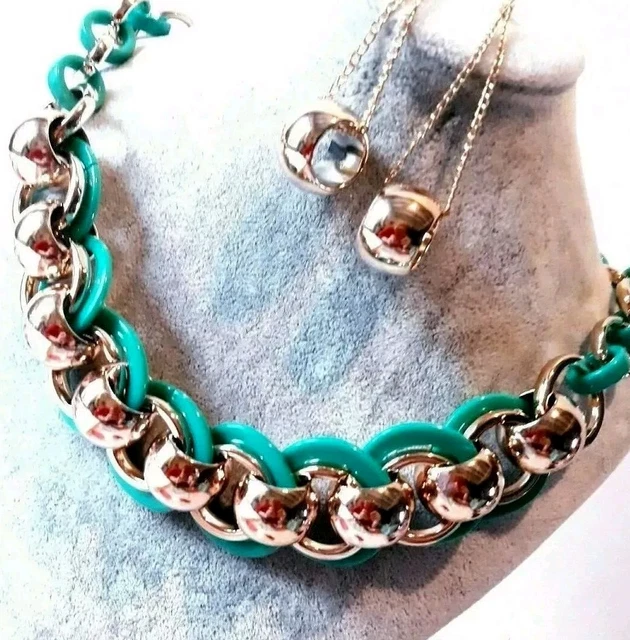Collier Résine Couleur Crème Façon Os - Avec Pendentif Dent, Neuf Sans Emballage, Style Ethnique Et Original