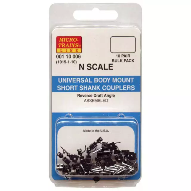 Micro Trains - Universal BMC Short Shank Assembled (1015-1-10) (10pr)