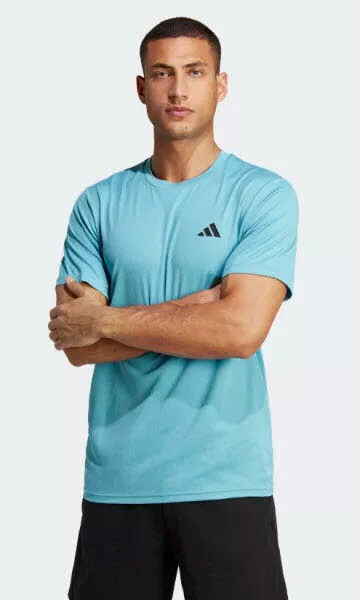 Adidas Train Essentials Training T-Shirt Herren Sportshirt Blau