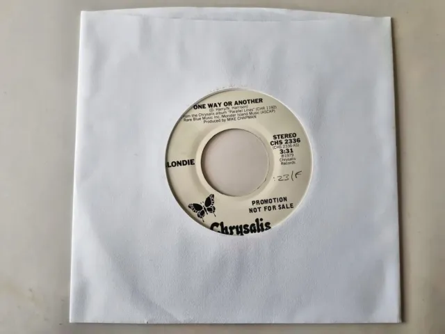 Blondie - One way or another 7'' Vinyl US PROMO/ SLIGHT HEAT DAMAGE