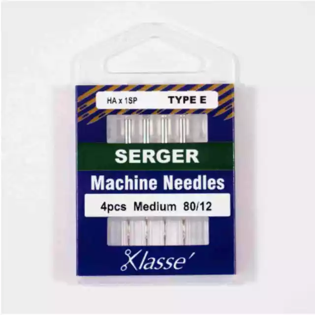 Klasse Sewing Machine Needles - Overlocker Type E, HAx1SP, size 80/12