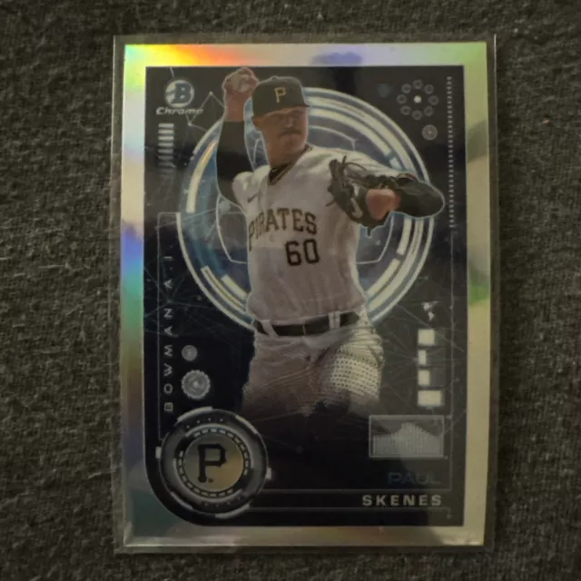 PAUL SKENES 2024 Bowman Chrome AI Pittsburgh Pirates Prospect Card BAI