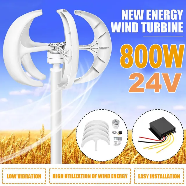 800W Generatore eolico Turbina eolica Charge Controller DC24V MPPT Wind Motor IT