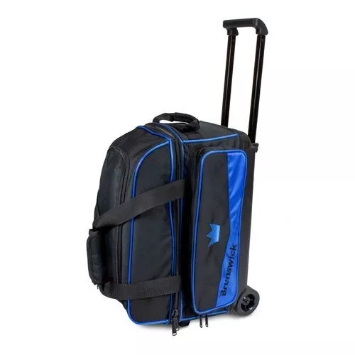 Brunswick Zone Double 2 Ball Roller Royal BLUE Bowling Bag