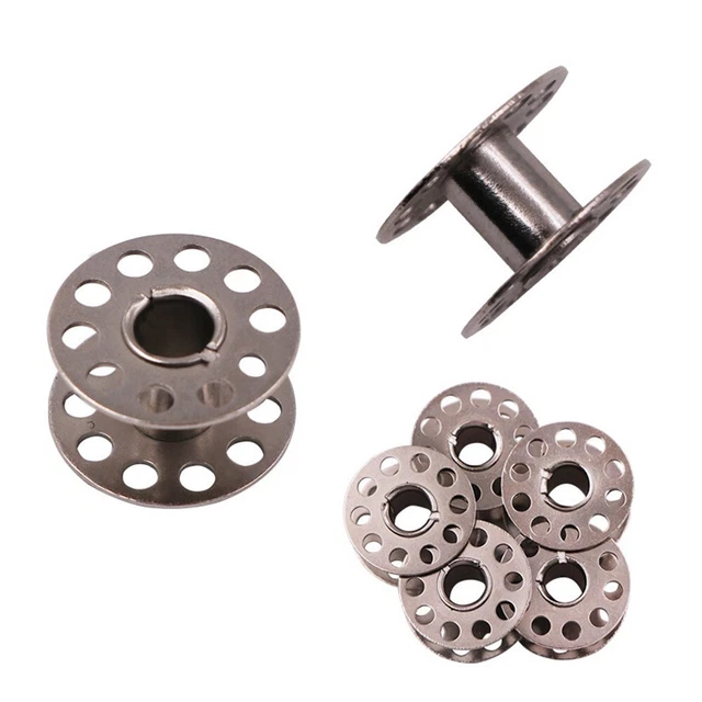 Lot de 25 bobines pour machine à coudre en acier inoxydable premium