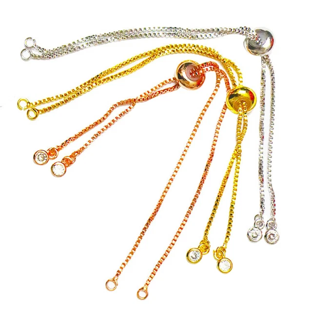3 pz collana fascia di prolunga estensione bracciale premere e tirare