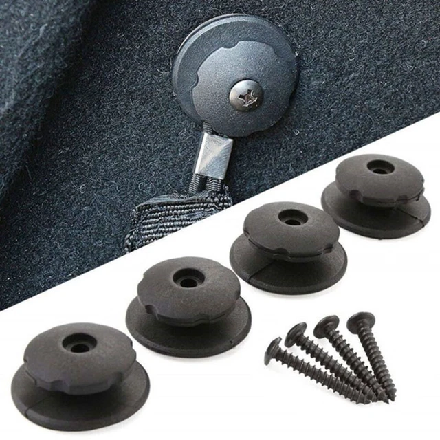 4*car Trunk Hook Cargo Net Mount Set Storage Organizer Car Accessories Black