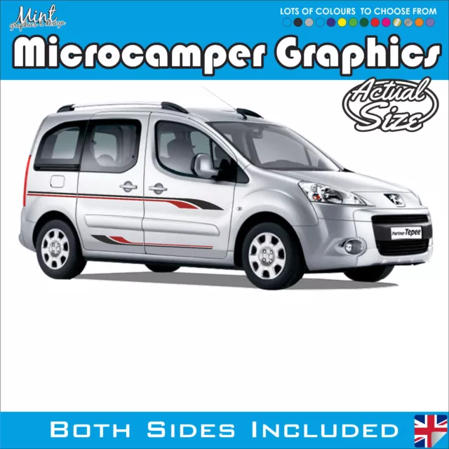 Car Door Side Stickers For Peugeot Partner Camper Cargo Van Minivan Auto  Tuning Accessories Graphics Racing