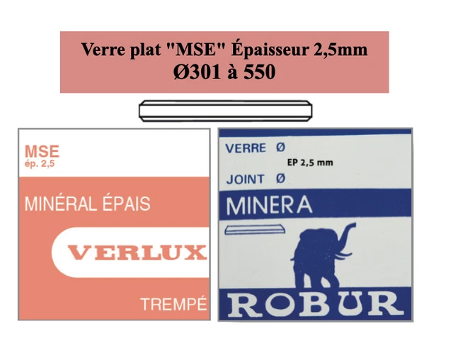 VERRE MONTRE NORMALISÉ 37.9 Mm VERLUX TRANSPARENT