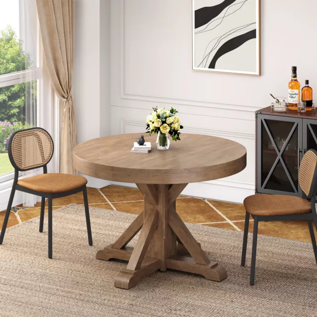 East West Furniture Dublin Kitchen Round Table Classic Modern With Rock-solid