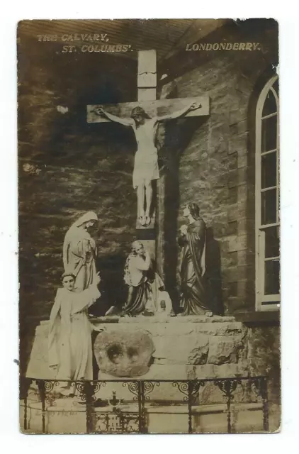 Northern Ireland Londonderry St Columbs' The Calvary Gem Art Co Postcard c.1907