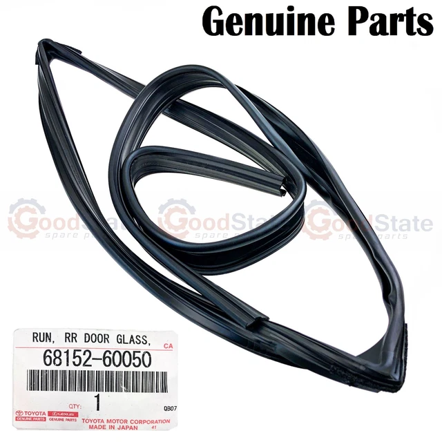 thumbnail image 2 of Genuine Toyota LandCruiser 80 Series FZJ – Door Window Channel Rubber Set LH/RH 2 of 3