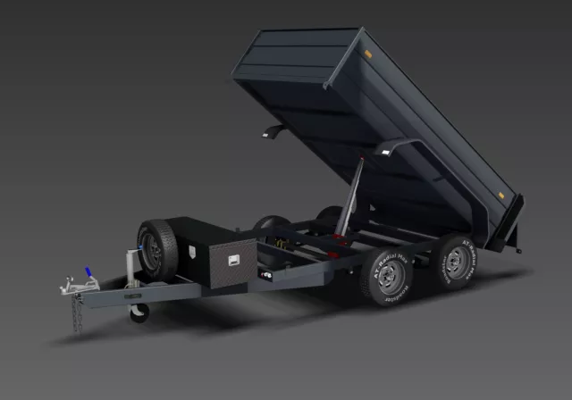 Trailer Plans - 3400kg HYDRAULIC TIPPING TRAILER PLANS -PLANS ON USB Flash Drive 3