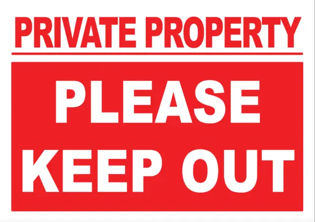 Private Property Please Keep Out Foamex Rigid PVC 3mm/5mm Sign OR Sticker Decal