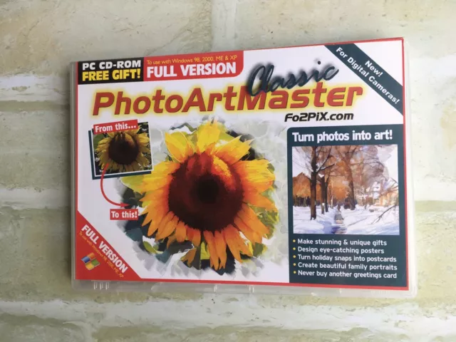 Classic Photo Art Master ~ Turn Your Photos Into Art - Pc Cd-Rom Software