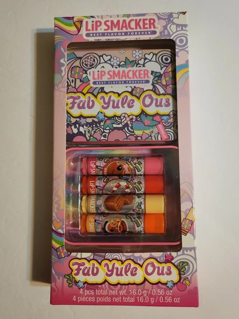 New 4 Lip Smacker Best Flavor Forever Fab Yule Ous Gingerbread Christmas Punch