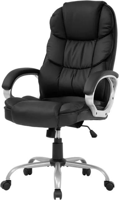 Office Chair Ergonomic Swivel Task Chair PU Leather Chair High Back Desk Chair