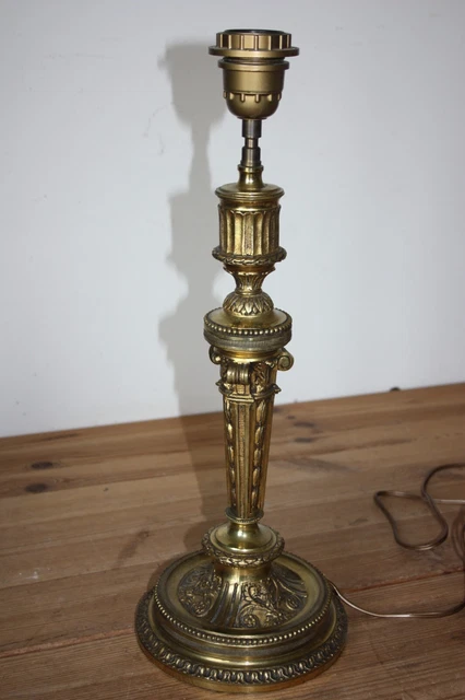 Lampe/Bougeoir Louis XV Sampa Hélios Vintage 70 – Art Déco, Laiton