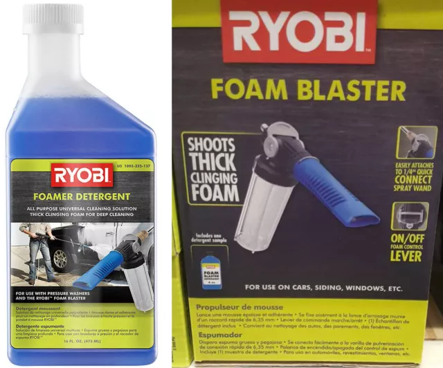 Ryobi RY31F04 Pressure Washer Foam Blaster/RY31D55 Foam Blaster Detergent Refill