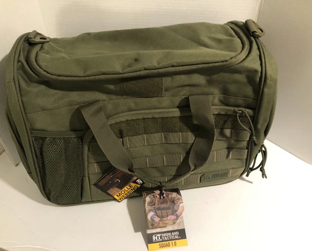 HIGHLAND TACTICAL DUFFEL Bag Squad 1.0 Heavy Duty Outdoor Military