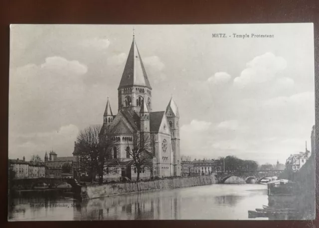 Cpa - 57 - Metz - Temple Protestant
