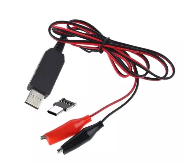 USB/Type-C 5V to 9V Step-up, Boost up Clip Cable Fixed Voltage Power Supply
