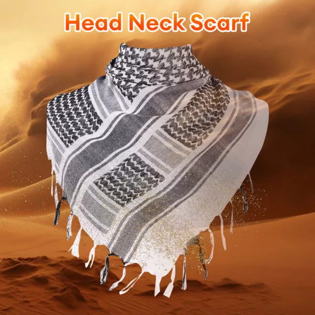 Military Arab Tactical Desert Army Cotton Shemagh KeffIyeh Scarf Shawl Wrap USA 2