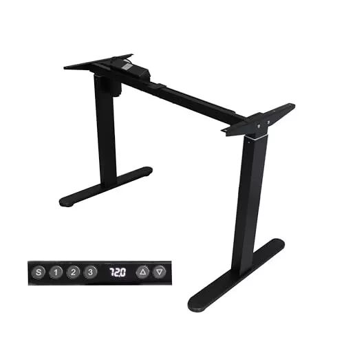 TORRAINAKE Electric Stand Up Desk Frame Height Adjustable 2 Leg Workstation