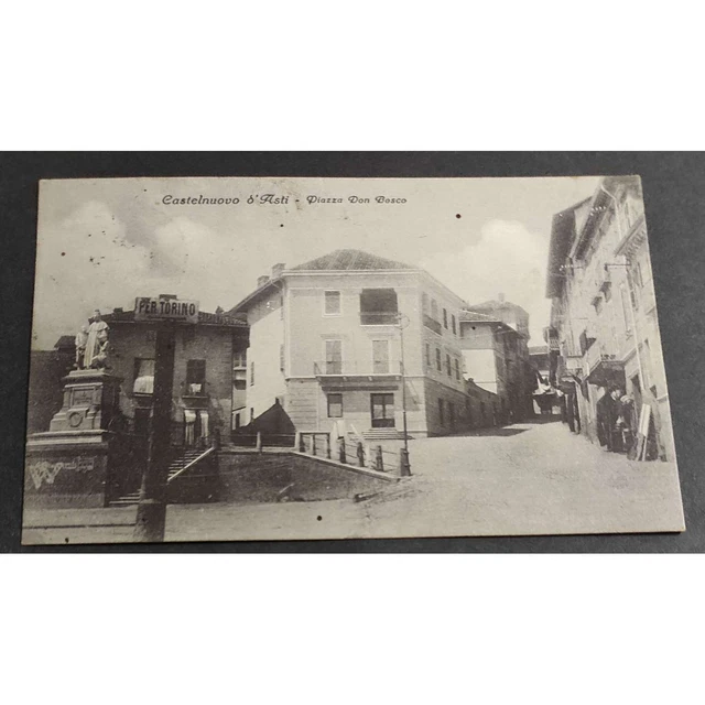 Cartolina Castelnuovo d'Asti - Piazza Don Bosco