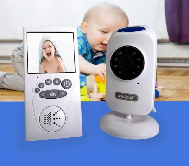 Baby Monitor Controllo Neonato Bambino Audio Sicurezza Culla Casa Wireless TV